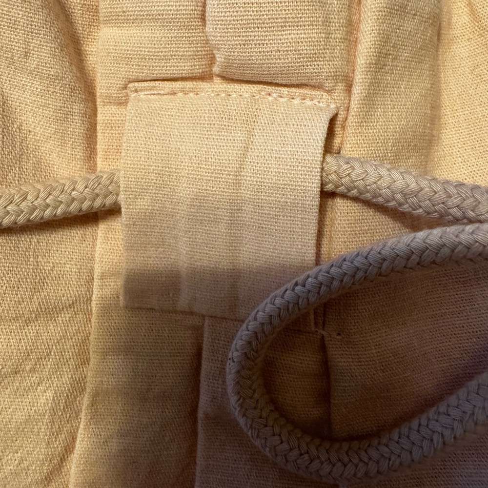 Peach Drawstring Paperbag Pants New - Picture 7 of 10